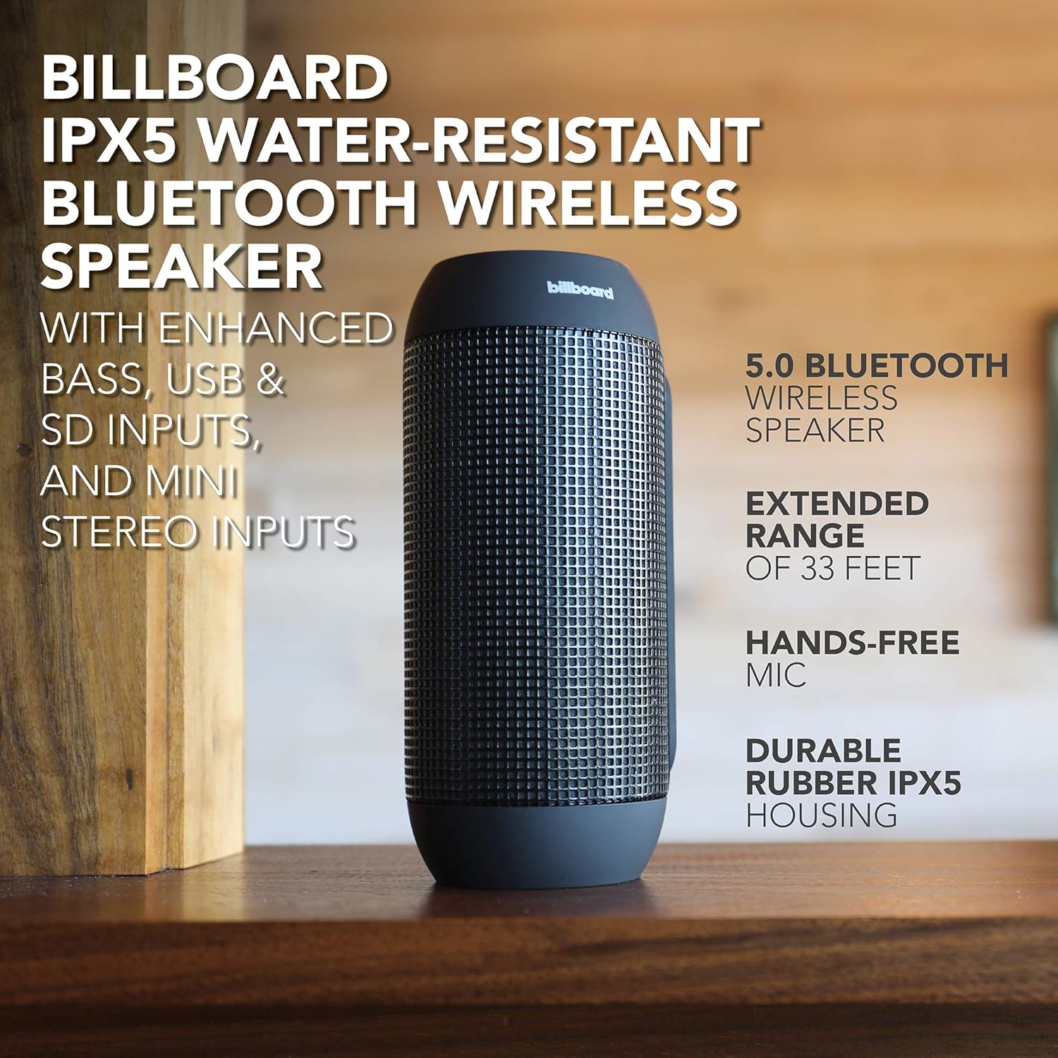 billboard ipx5 wireless speaker