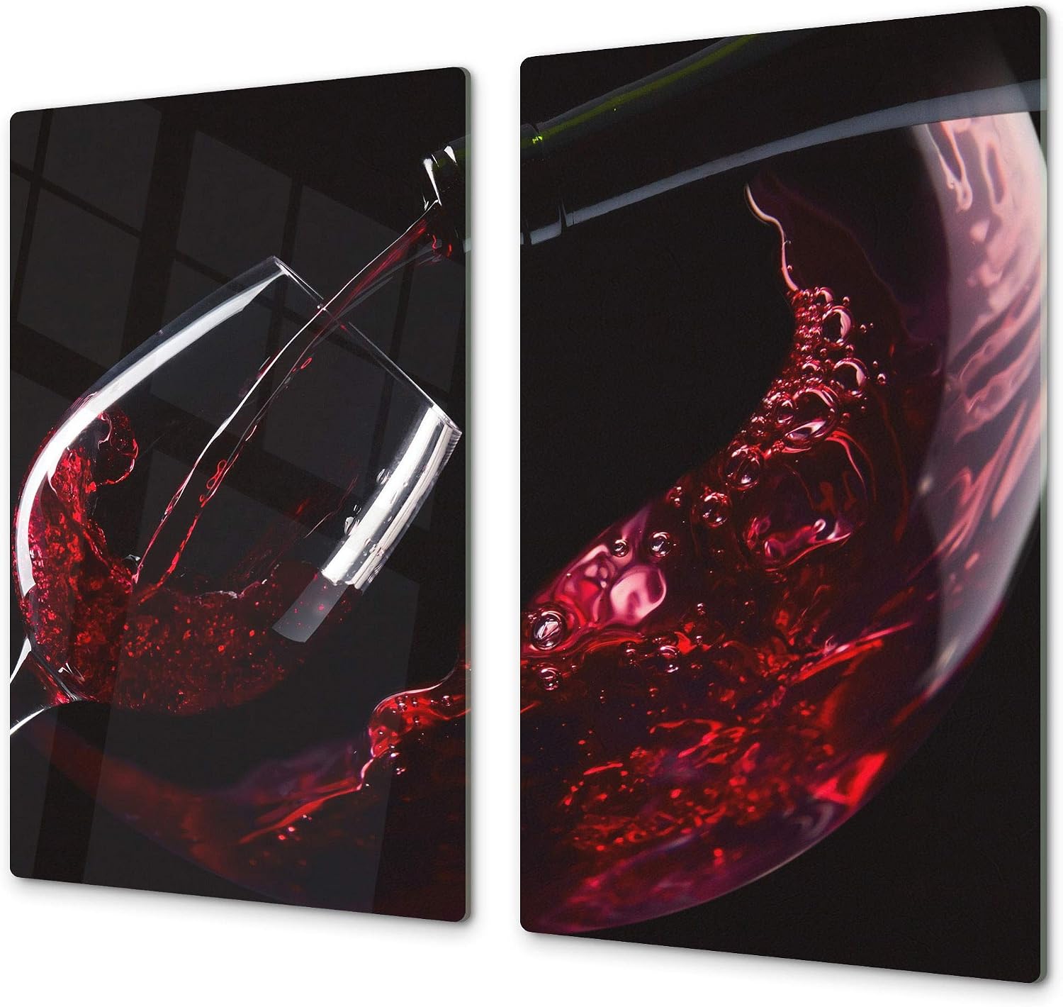 Tagliere In Vetro Temperato Tulup - 40x52 Cm, Resistente Al Calore Fino A 200°C, Per Protezione Piano Cottura O Come Tavola Da Portata