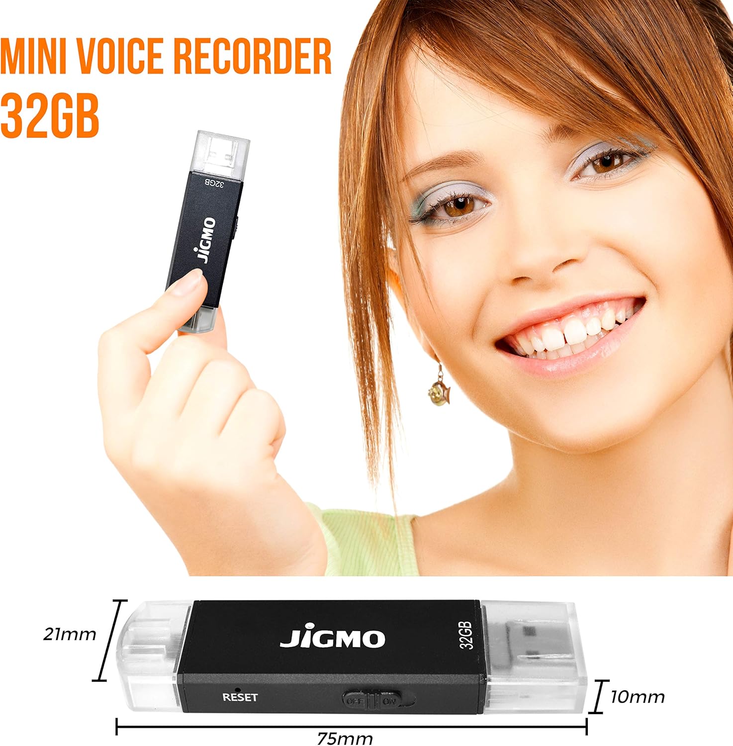 berjayatvet.edu.my JiGMO 32GB Dictaphone Voice Recorder Voice Activated