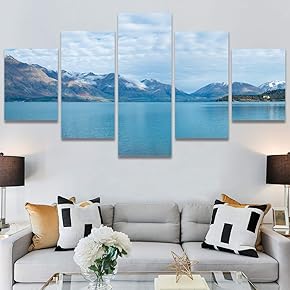 SIGNWIN 5 Panel Canvas Wall Art Modern Art...