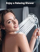 Magichome High Pressure Shower Head 1.5m Hose 5 Modes Chrome Universal view 6