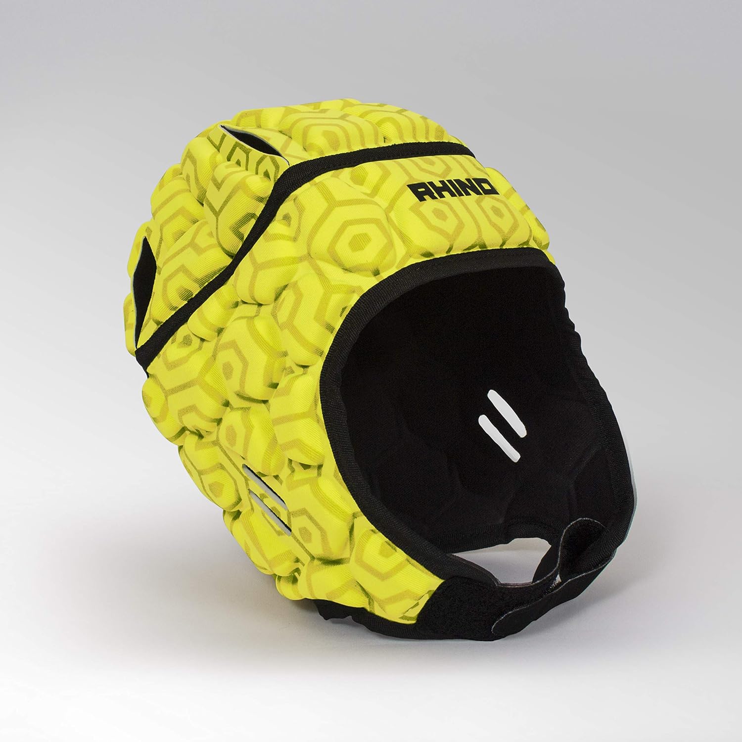 Rhino Pro Rugby Headguard, Fluo Yellow, Small