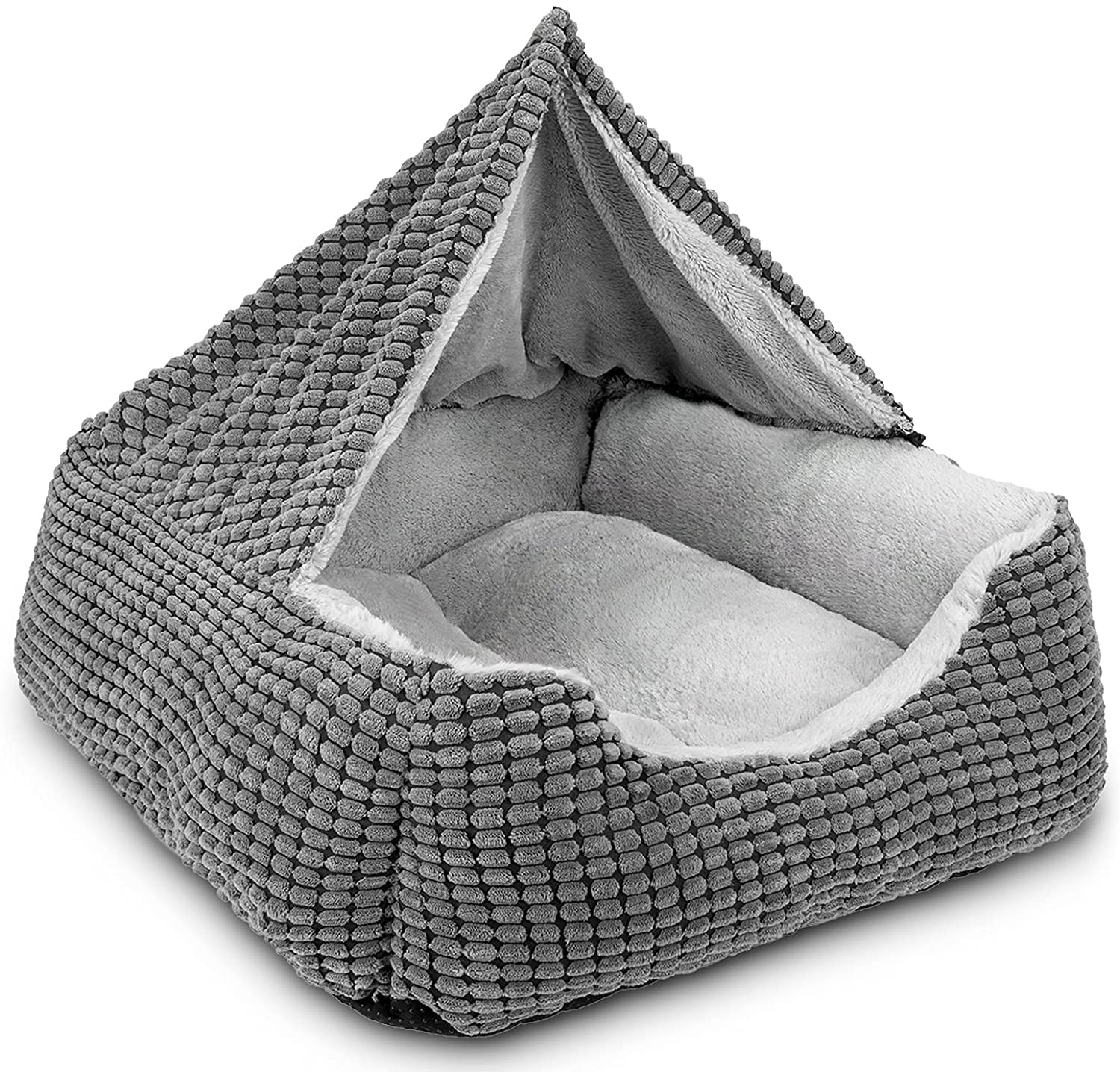 JOEJOY Rectangle Dog Bed Warm Hooded Puppy Bed for Large Medium Small Dogs, Luxury Super Soft Pet Cave Bed Medium Washable, Fits Up To 20/30/40/60lbs Pets — image 1