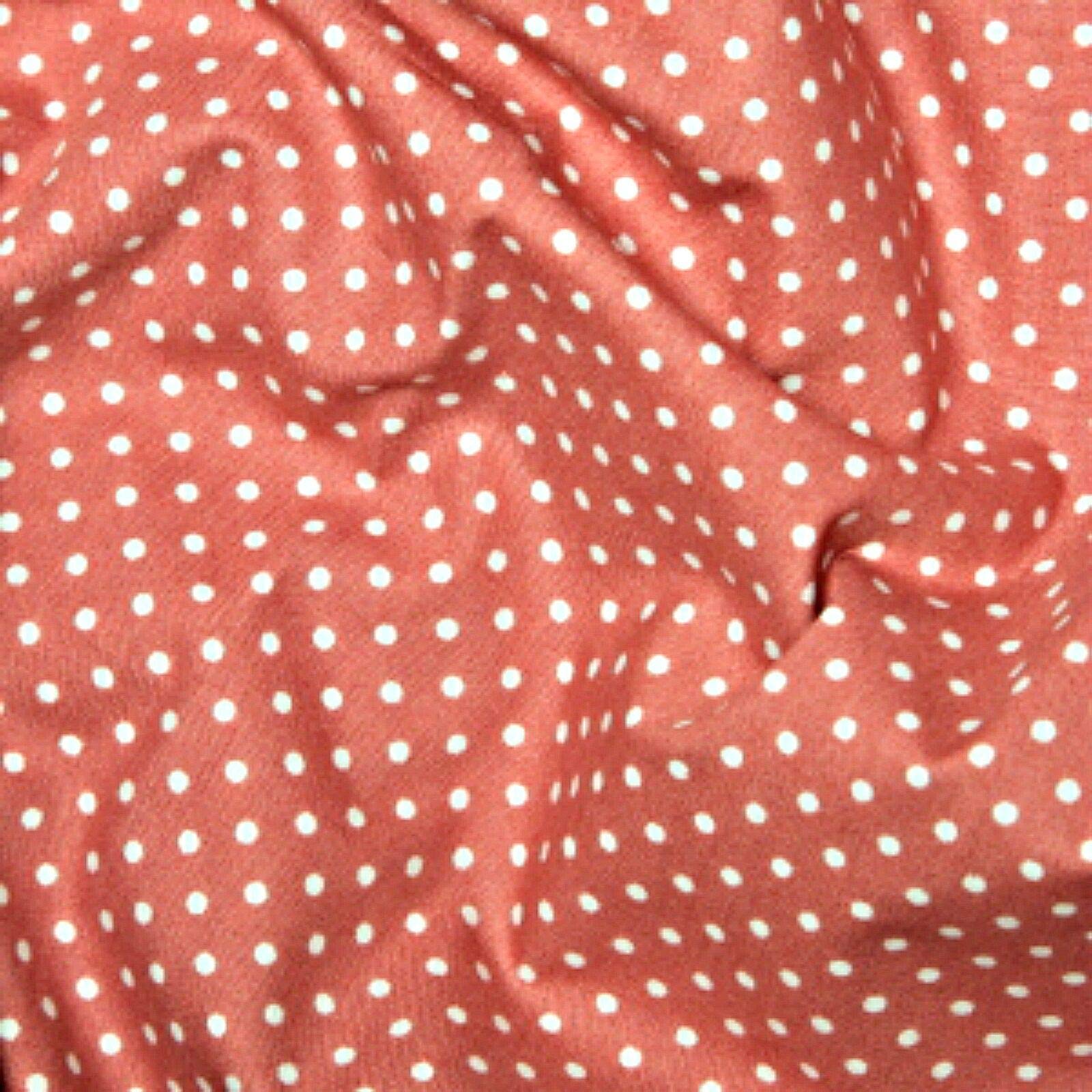 100% Cotton 3mm Polka Dot * Rose & Hubble * Superior Poplin Fabric in 40 Colours (Pink) (ONE METRE)