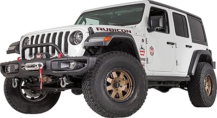 WARN 102355 grille guard with 2-inch tube stinger options for Jeep Wrangler JL