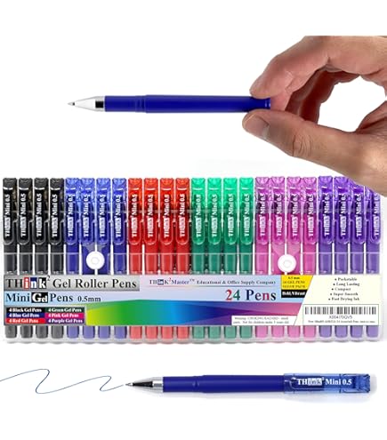 Amazon.com: NIKO Gel Pen Mini 20 Glitter Colored Pens ，1 Pack