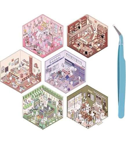 Lot De 4 Autocollants 3D à Faire Soi-même De Supermarché