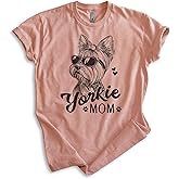 EVERTREE CLOTHING Yorkie Mom T-Shirt, Unisex Women's Shirt, Yorkshire Terrier, Yorkie Owner, Best Dog Mom Gift