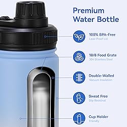 DOMICARE 16 oz Kids Water Bottle for School
