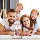 Cherry Cheers Family Handprint Kit Wooden Frame Non-Toxic Paints Transparent view 7