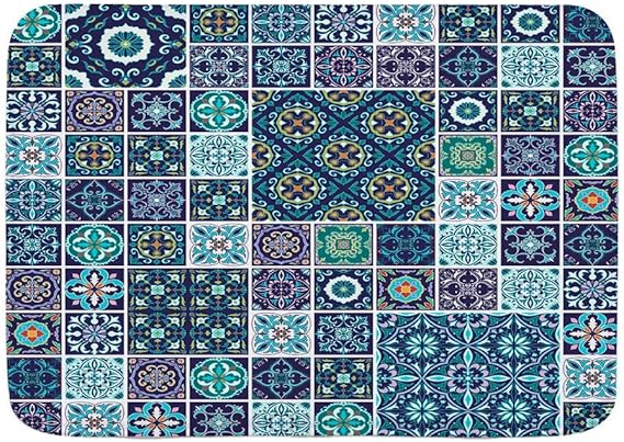 N\A Alfombra de baño Alfombra, Azulejo de Mosaico Tradicional Azulejos