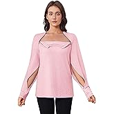 Deyeek Chemo Shirts for Port Access Women Long Sleeve Shoulder Post Surgery Shirt Dialysis Sweatshirts with Arm Zipper