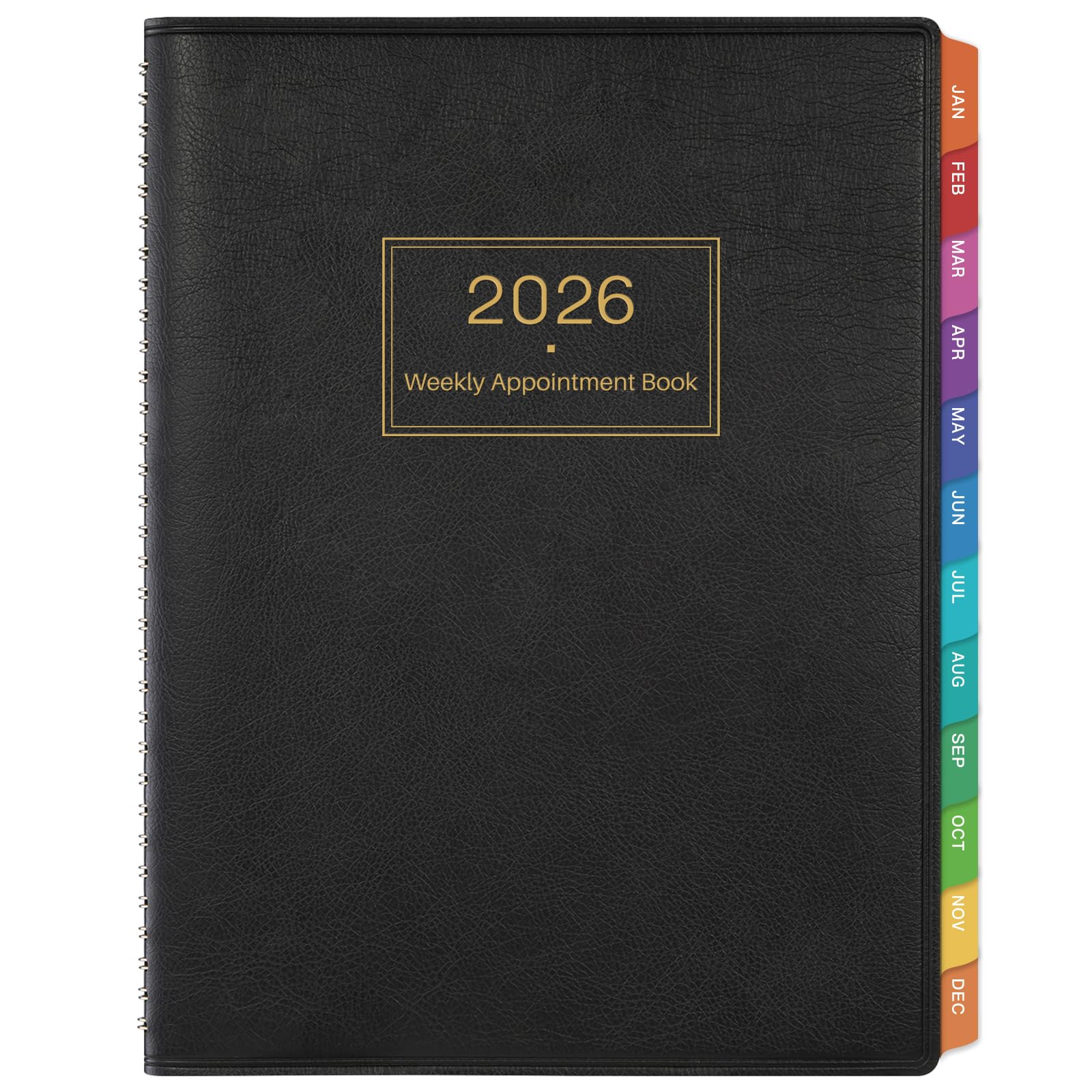 Photo 1 of 2026 Appointment Book - 2026 Daily Hourly Planner, Large Planner Weekly Monthly Appointment Book 2026, 8.5" x 11", Jan 2026- Dec 2026 Planner with 15-Minute Interval - Black