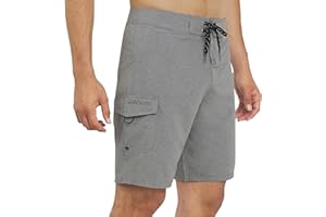Quiksilver Men's Swimwear Regular Fit Fixed Waist UPF 50 Quick Dry 20 Inch Board Shorts
