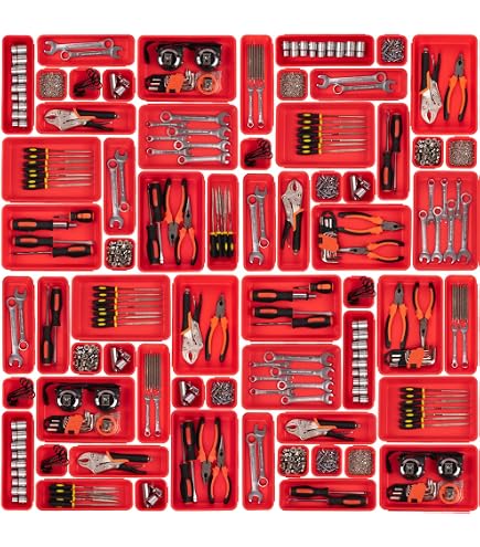 Amazon.com: Schaller 33 Pc Red Plastic Box Assortment 3