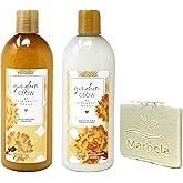 Bath & Body Works Gingham Glow Moisturizing Shampoo and Conditioner Duo Set with a Natural Oats Sample Soap