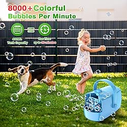 Bubble Machine, Automatic Bubble Blower, 8000+ Big