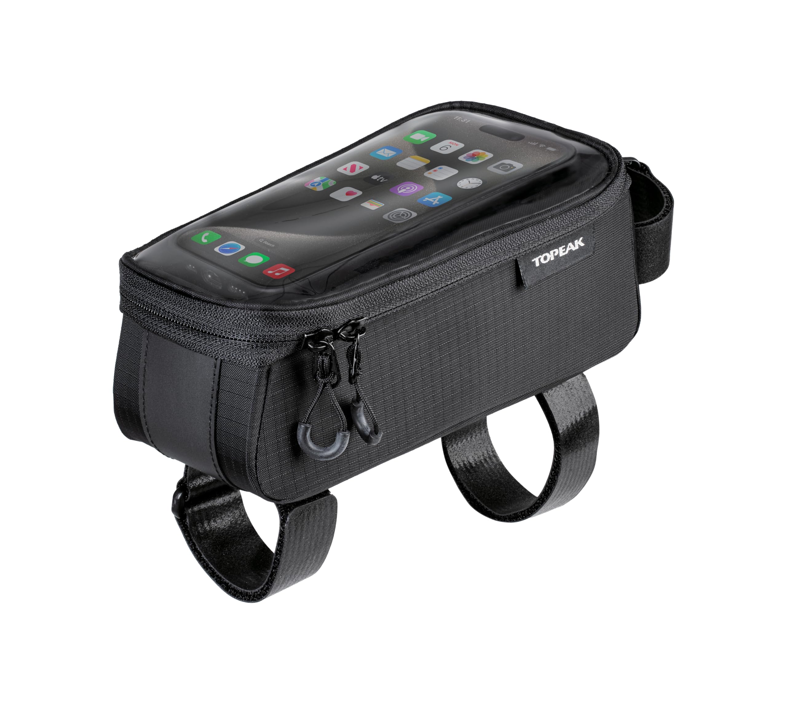 Topeak Bento Pack, 2-in-1 Bicyle Top Tube bag with Phone Case, Black