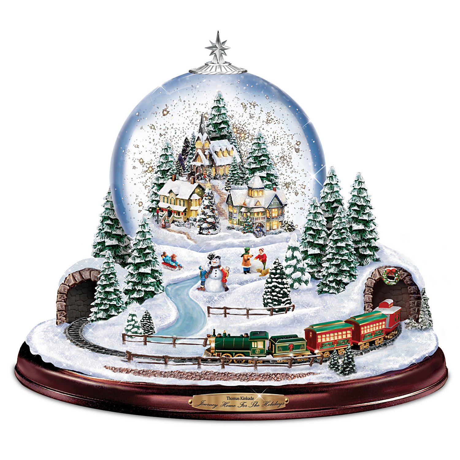 The Bradford Exchange Thomas Kinkade Home for The Holidays Snowglobe