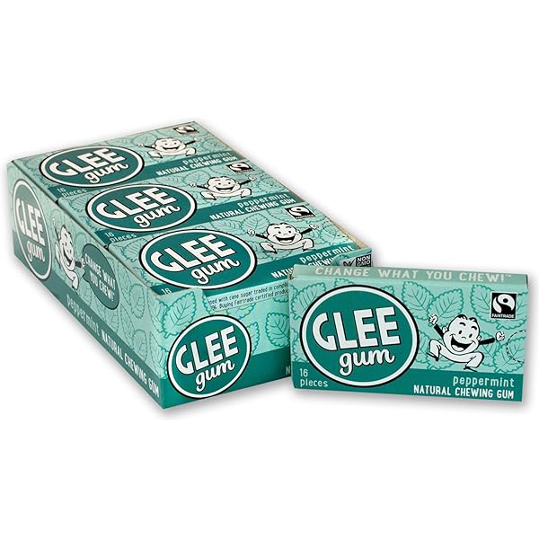 Amazon.com : Glee Gum All Natural Peppermint Gum, Non ...