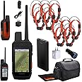 Garmin Alpha 300i Handheld Advanced Dogs Tracker & Training System with inReach Technology Bundle with 10x Garmin Dog Collars Alpha TT25 Tracking & Training Collar with GPS Charger + Accessories