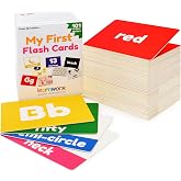 Toddler Learning Flash Cards | Kids Letter Number Alphabet Animal Color Words Flashcards | Large Cards Ideal for Preschool Kindergarden Pre K Educational | Flashcards 12 Months - 5 Years
