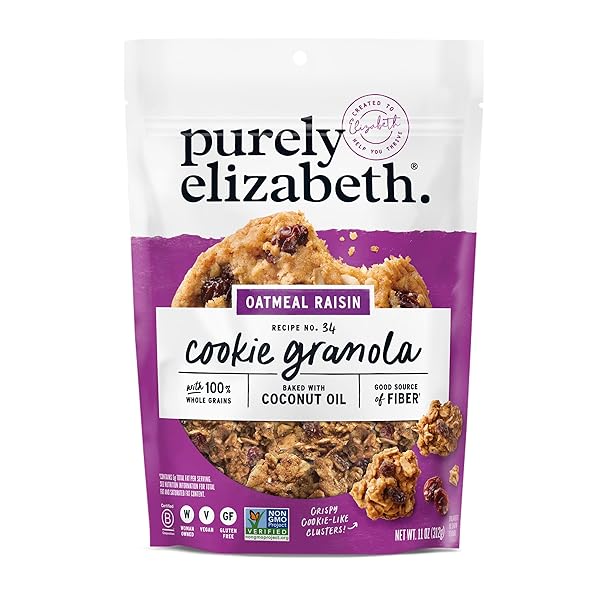 PURELY ELIZABETH, COOKIE GRANOLA OATMEAL RAISIN, 11 OUNCE