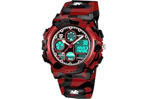 Bomieux Kids Watch for Boys and Girls Ages 5-15, Analog Digital Waterproof with Alarm Clock Stopwatch, Birthday and Christmas Gifts