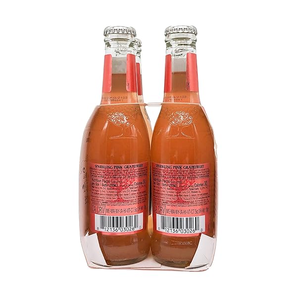 FEVER-TREE SPARKLING PINK GRAPEFRUIT MIXER, 6.8 FL OZ (PACK OF 4)