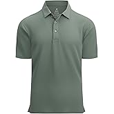 Alex Vando Mens Bubble Jacquard Polo Shirt Super Stretch Short Sleeve Polo Shirts for Men