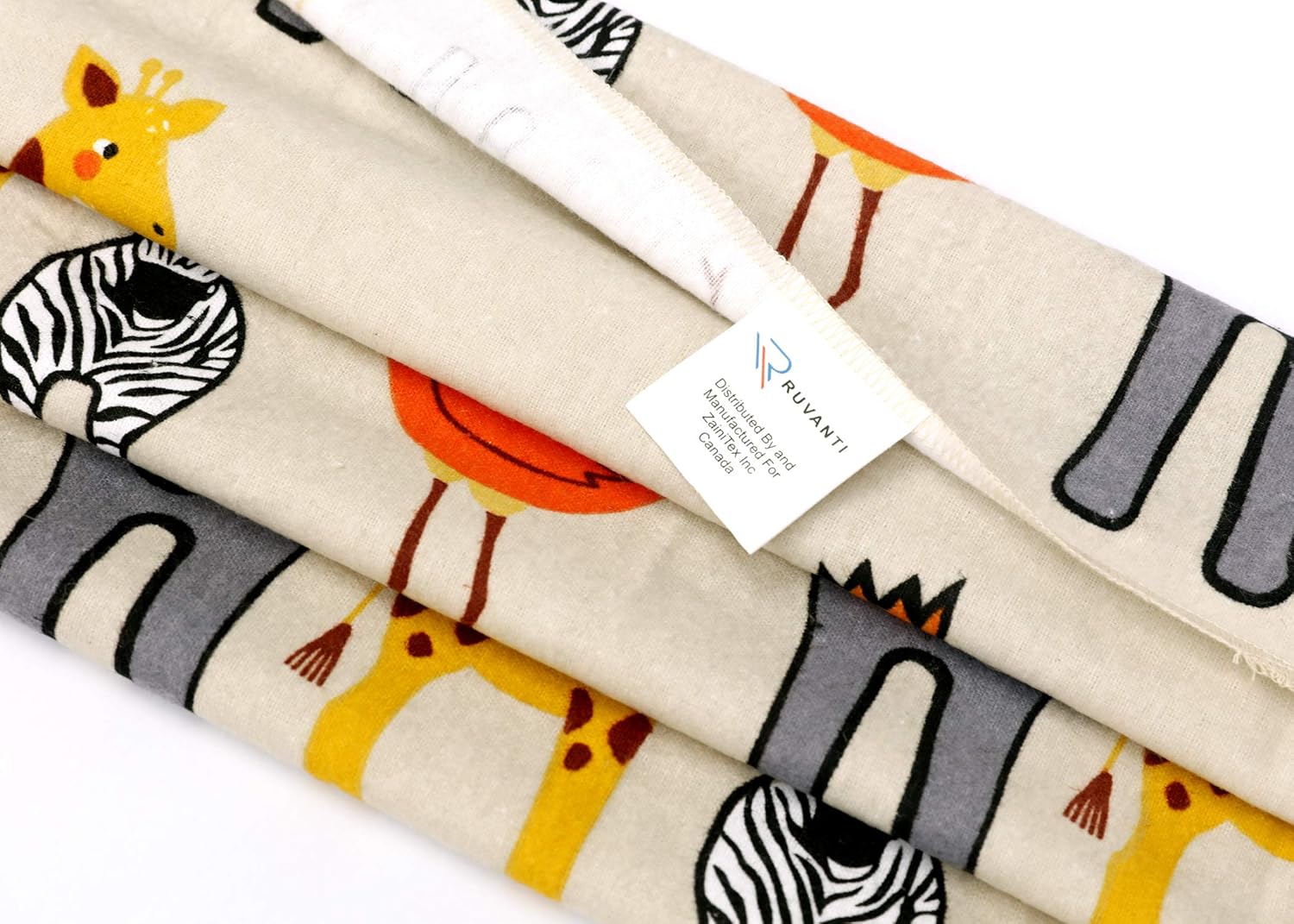 Ruvanti 6 Pack Baby Receiving Blanket. Jungle Safari 100% Cotton Flannel. Extra Large (30 X 30 Inch) Baby Blanket for Boy/Girl. Soft, Warm and Cozy Toddler Blanket for Infants, Babies and Kids.: Home & Kitchen