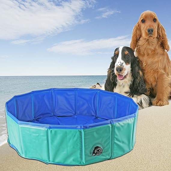 YITOO Hundepool Doggy Pool Badewanne Umweltfreundliche Haustier Pool Bade für Haustier Schwimmen Pool 160cm*30cm