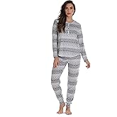 #followme Women’s Jogger Pajama Pants Set Soft Hacci Ladies’ Sleepwear