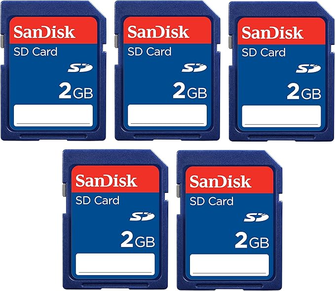 Sandisk 2GB SD Memory Card 5Pack Electronics