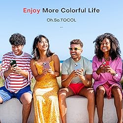 TOCOL 5 in 1 for iPhone 14 Case, with 2 Pack Screen