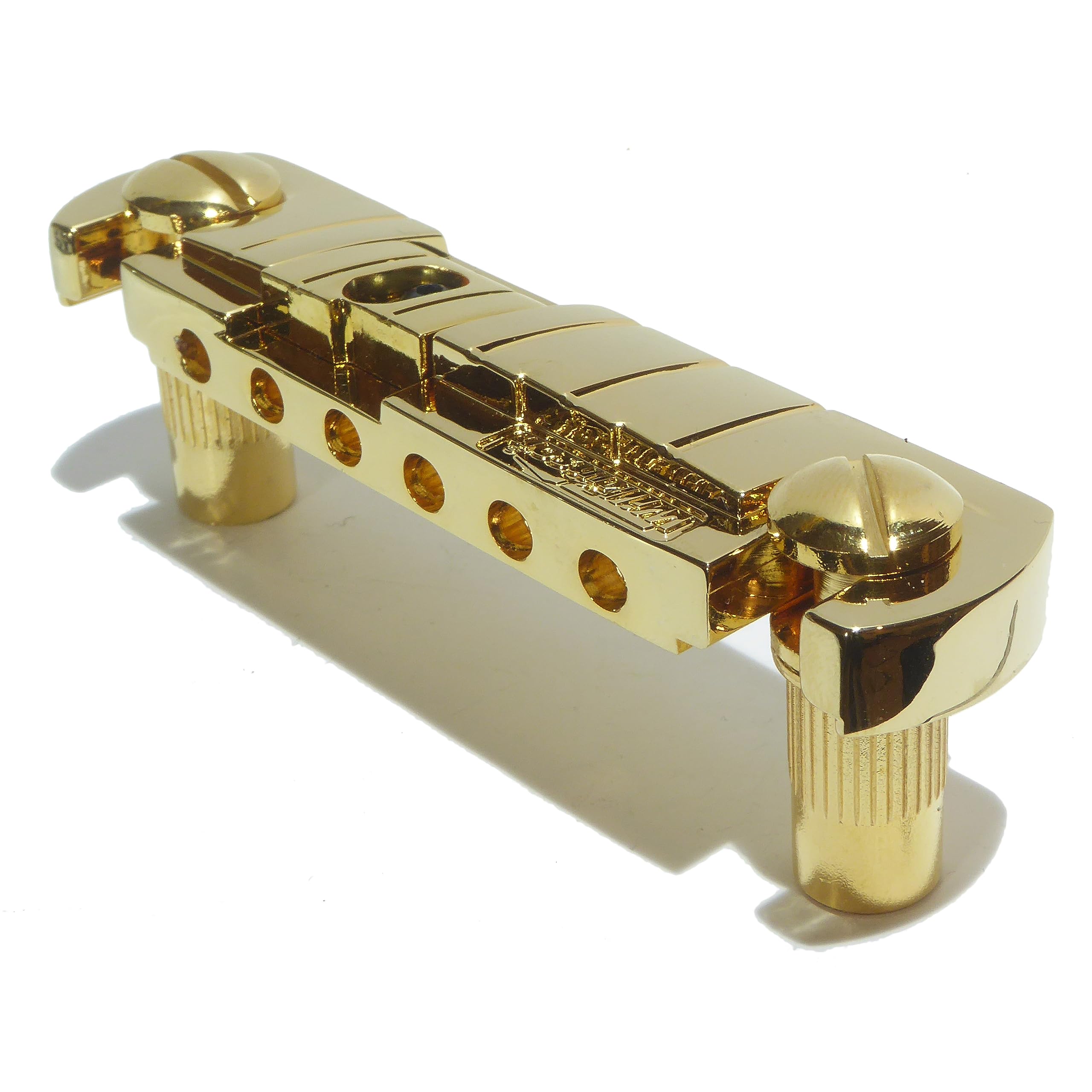 Wrap over guitar bridge six string in gold by wilkinson GTB