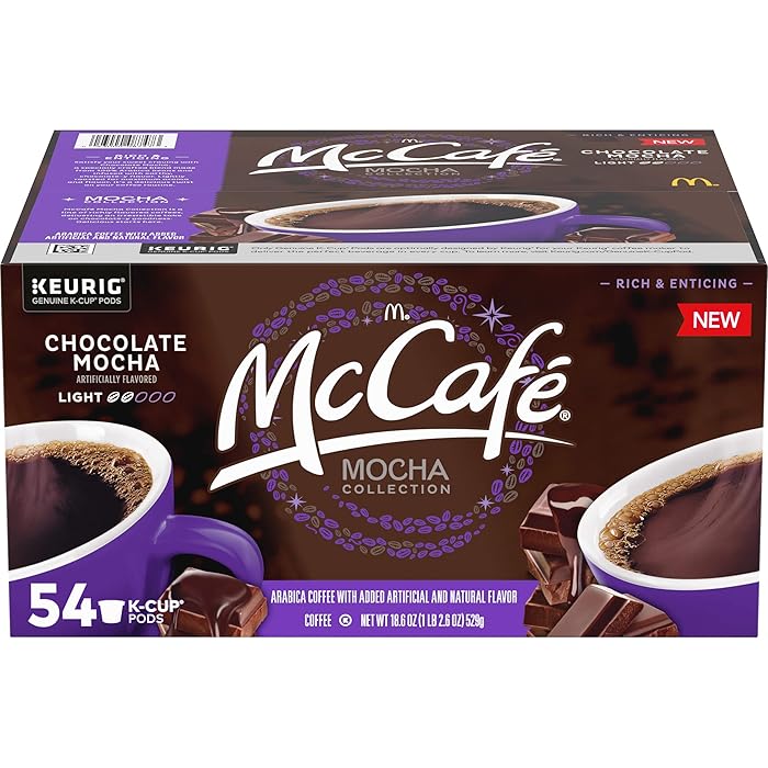 McCafe Mocha Magic Chocolate Mocha K-Cup Pods, 54 count Box, 18.6 Ounce (Pack of 1)