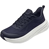AIRHAS Men's Foot Shape Toe Box Running Shoes Comfortable Slip on Walking Shoes for Men Cushioned Athletic Tennis Shoes Men with Rubber Outsole