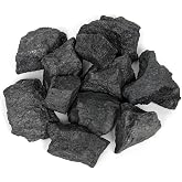 1.1lb Bulk Raw Shungite Rough Stones-Natural Shungite Raw Crystals | Rocks for Tumbling, Fountain Rocks, Polishing, Wire Wrapping, Wicca &amp; Reiki, Home D&eacute;cor, Healing Crystals