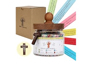 GENERIC Bible Verse Jar, Read Me jar for Spiritual Comfort Mothers Day, Emotional Prayer Bottle，Christian For Women and Men Birthday Religious Graduation gifts.