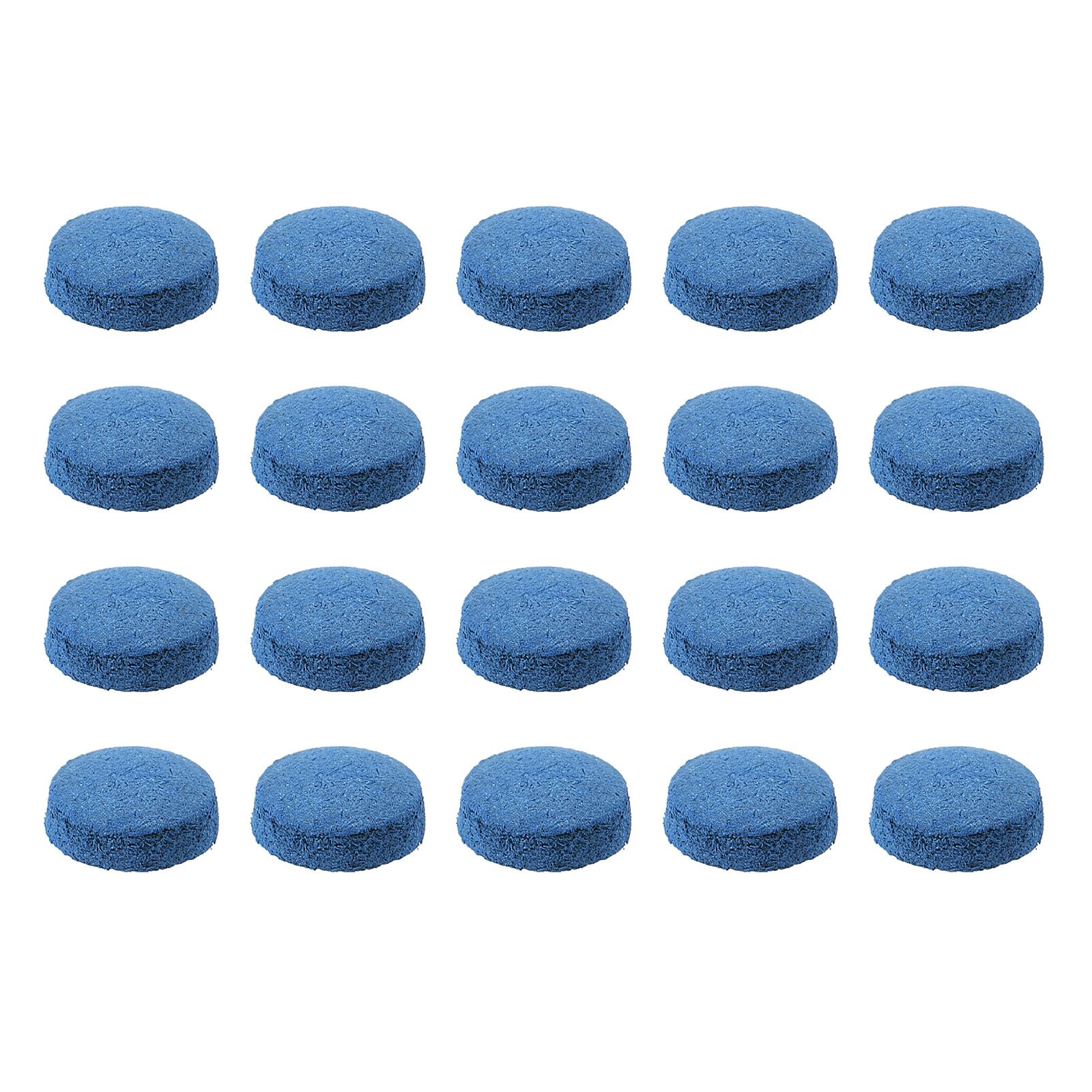 M METERXITY 20 Pack Pool Cue Tips - Billiard Cue Replacement Tip, Wear-resistant, Apply to Pool Cues/Snooker (11mm Dia, Blue)