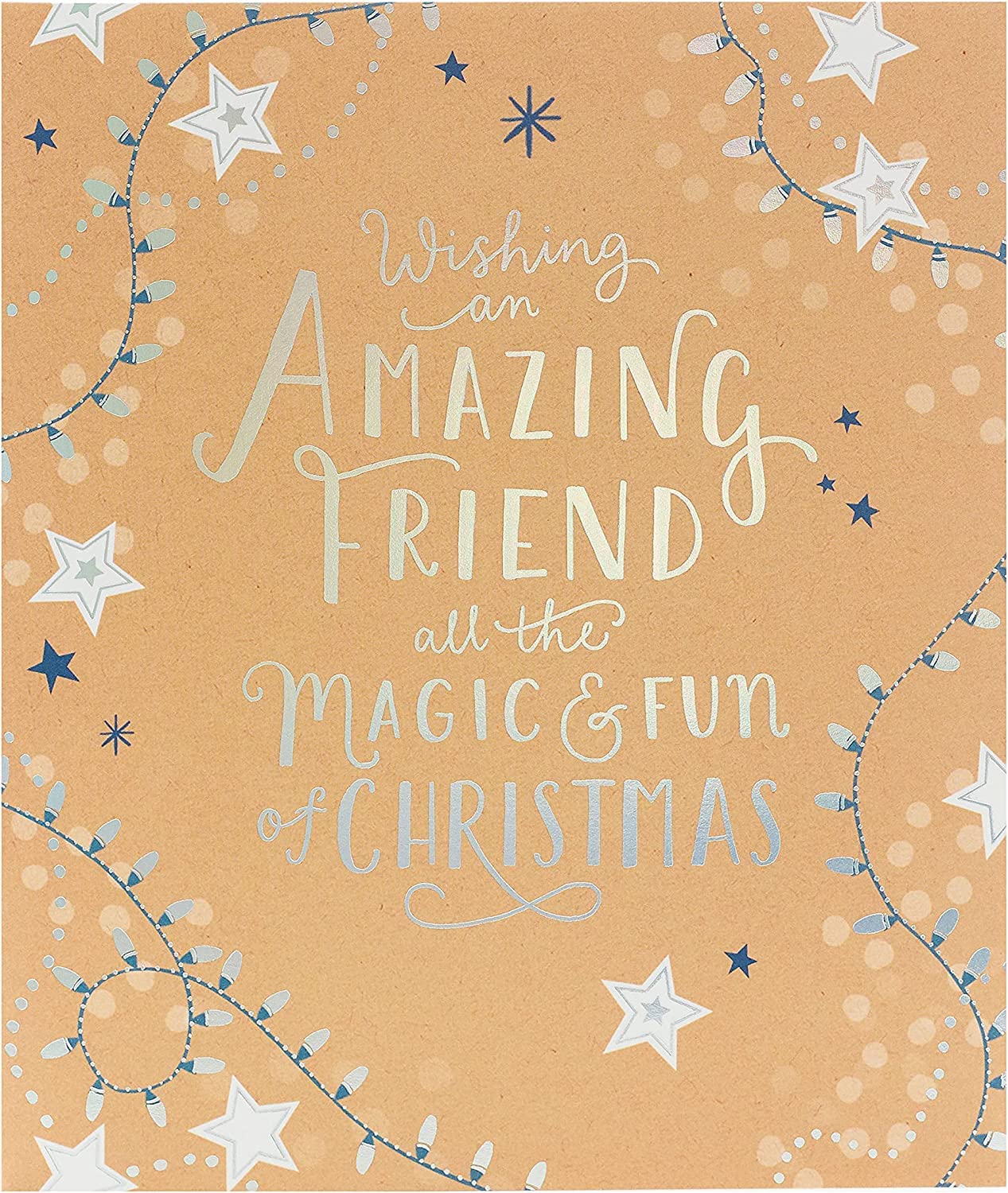An Amazing Friend Magic & Fun Special Christmas Greeting Card Special Xmas Cards