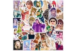 COOLCOOLDE 50pcs Popular Music Stickers Waterproof Vinyl Decals for Water Bottle Laptop Guitar Car Luggage Skateboard Manga Gifts for Teens Girls Boys