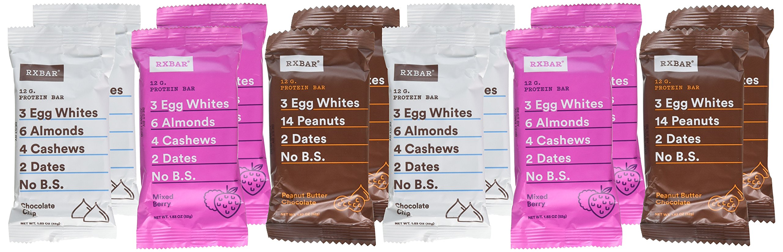 RX Bar New Flavor Variety Pack Chocolate Peanut Butter, Mixed Berry
