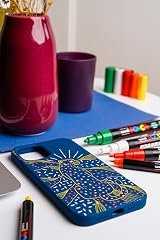 Posca PC-3M Fine Tip Acrylic Paint Marker Pens 8 Colours Pack view 6