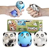 YoYa Toys Panda DNA Balls - Fidget Toy Stress Ball - Colorful Soft Squishy - Mental Stimulation, Clarity & Focus Tool - Fun for Any Age - 3 Pack
