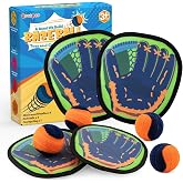 Qrooper Toss and Catch Game with Soft Balls &amp; Sticky Baseball Gloves, Green | Birthday Gift for 3-12 Year Old Boys &amp; Girl, Indoor &amp; Outdoor Toys for Toddler &amp; Kids, Games for Yard, Camping, Beach &amp; Pool