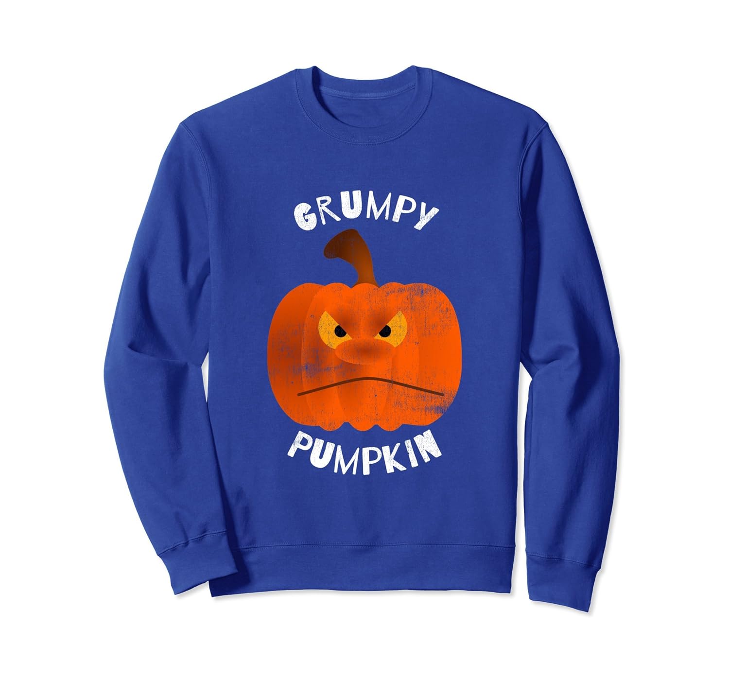 Grumpy Pumpkin Vintage Novelty Halloween Fall Sweatshirt- TPT