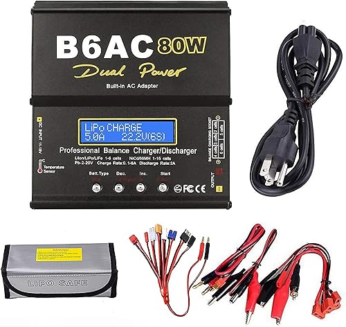 Woltechz Lipo Battery Charger Dual AC/DC Balance Charger