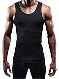 Neleus Men's 3 Pack Athletic Compression Tank Top